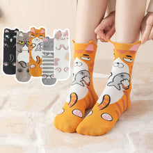 Charger l'image dans la galerie, Chaussettes Chat Mignonnes - Confort Doux et Design Félin Adorable