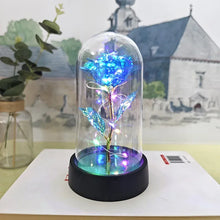 Charger l'image dans la galerie, Artificial Rose Flowers Valentines Day Gift for Girlfriend Eternal Rose LED Light Foil Flower Wedding Decor Mother's Day Gifts - Luminori