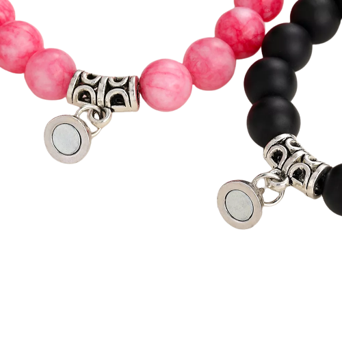 Bracelet magnétique couple lien - Invisible connexion distance amoureux symbolique - Luminori