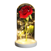 Charger l'image dans la galerie, rose_eternelle rouge _sous_cloche