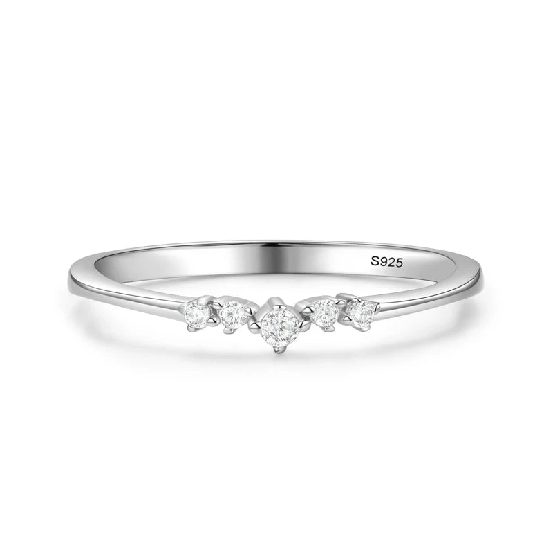 Bagues « Trois Vœux » — argent 925 et zirconium