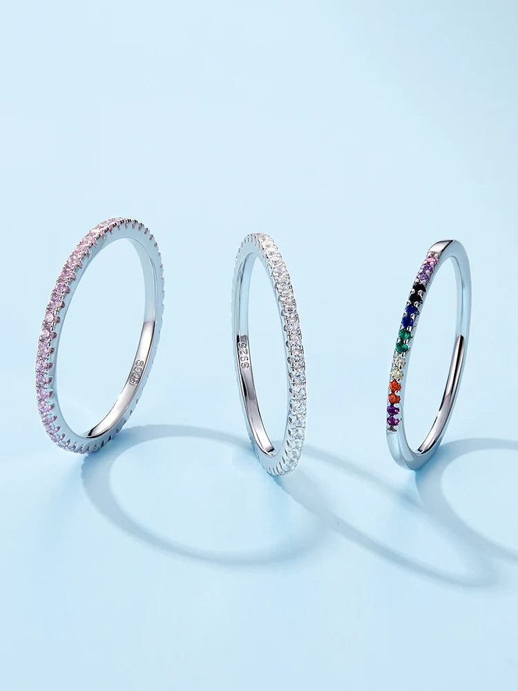 Bague « Tour de Lumière » — argent 925 et zirconium