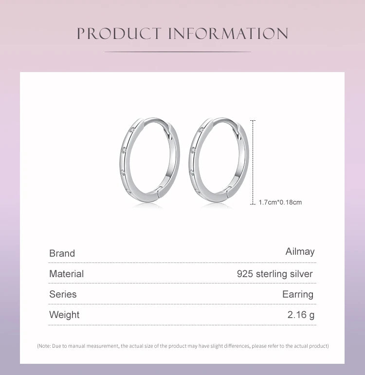 Puces « Première Lueur » — argent 925 et zirconium