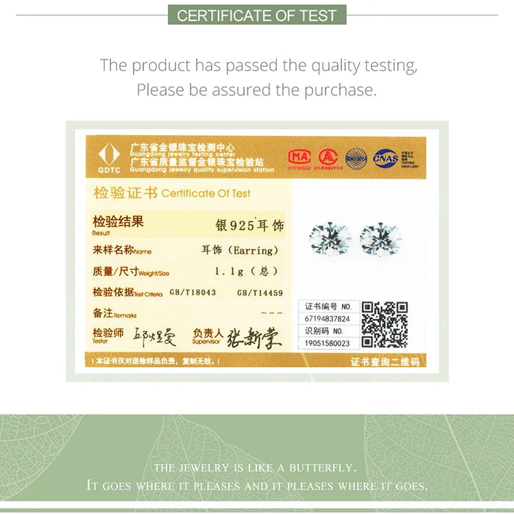 Puces « Point du Jour » — argent 925 et zirconium