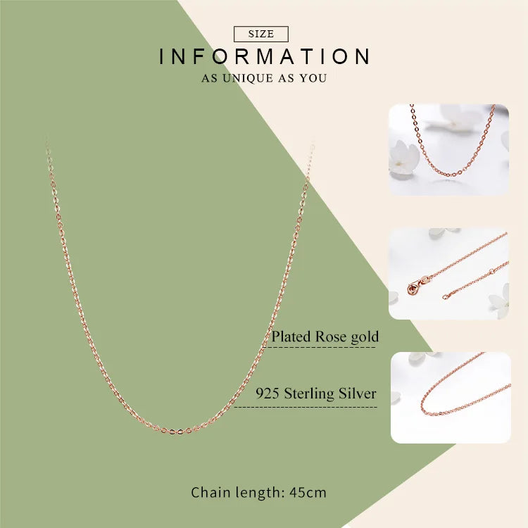 Collier « Lueur Rosée » — plaqué or rose sur argent 925