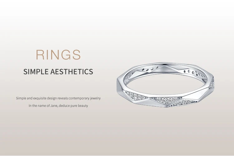 Bague « Ligne Claire » — argent 925 et zirconium