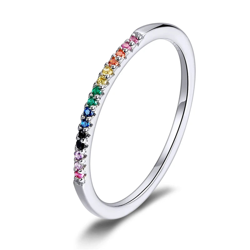 Bague « Tour de Lumière » — argent 925 et zirconium
