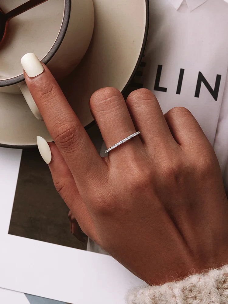 Bague « Tour de Lumière » — argent 925 et zirconium