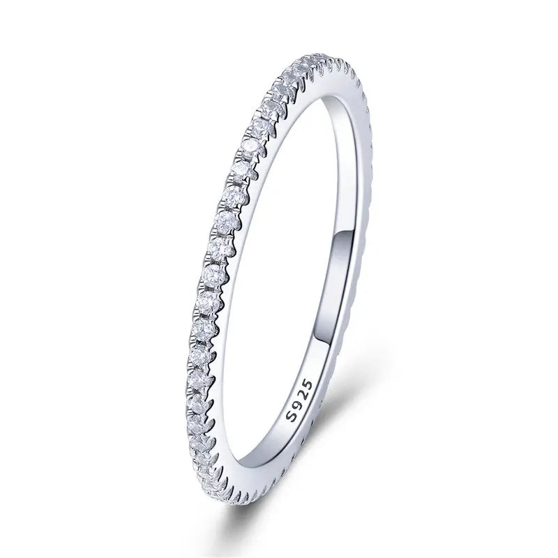 Bague « Tour de Lumière » — argent 925 et zirconium