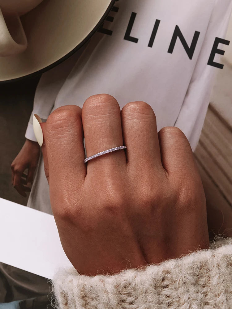 Bague « Tour de Lumière » — argent 925 et zirconium