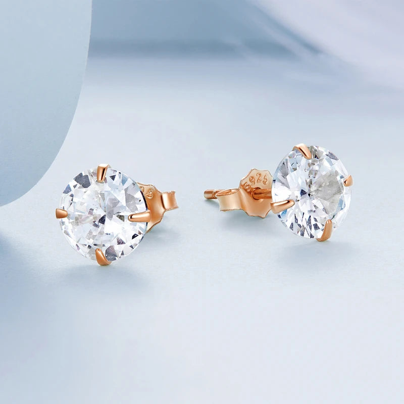 Puces « Point du Jour » — argent 925 et zirconium