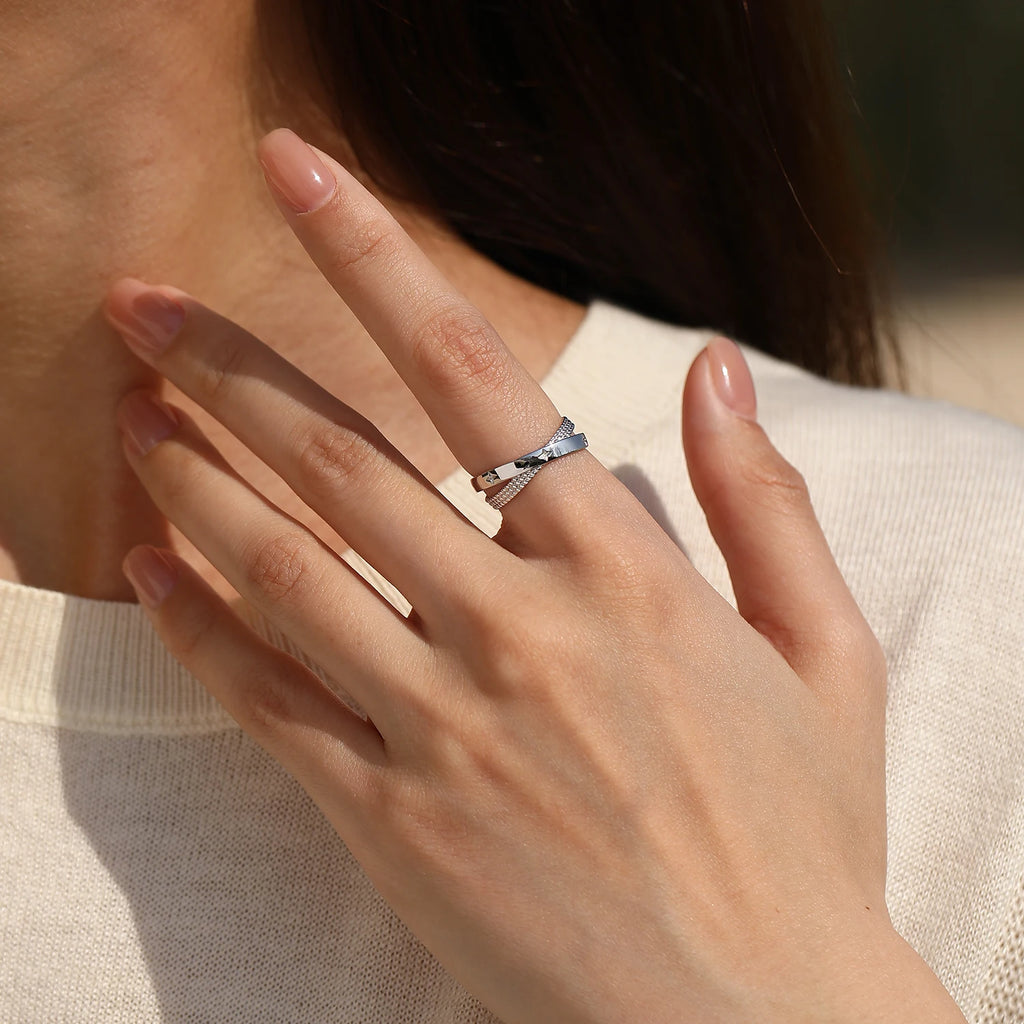 Bague « Constellation » — argent 925 et zirconium