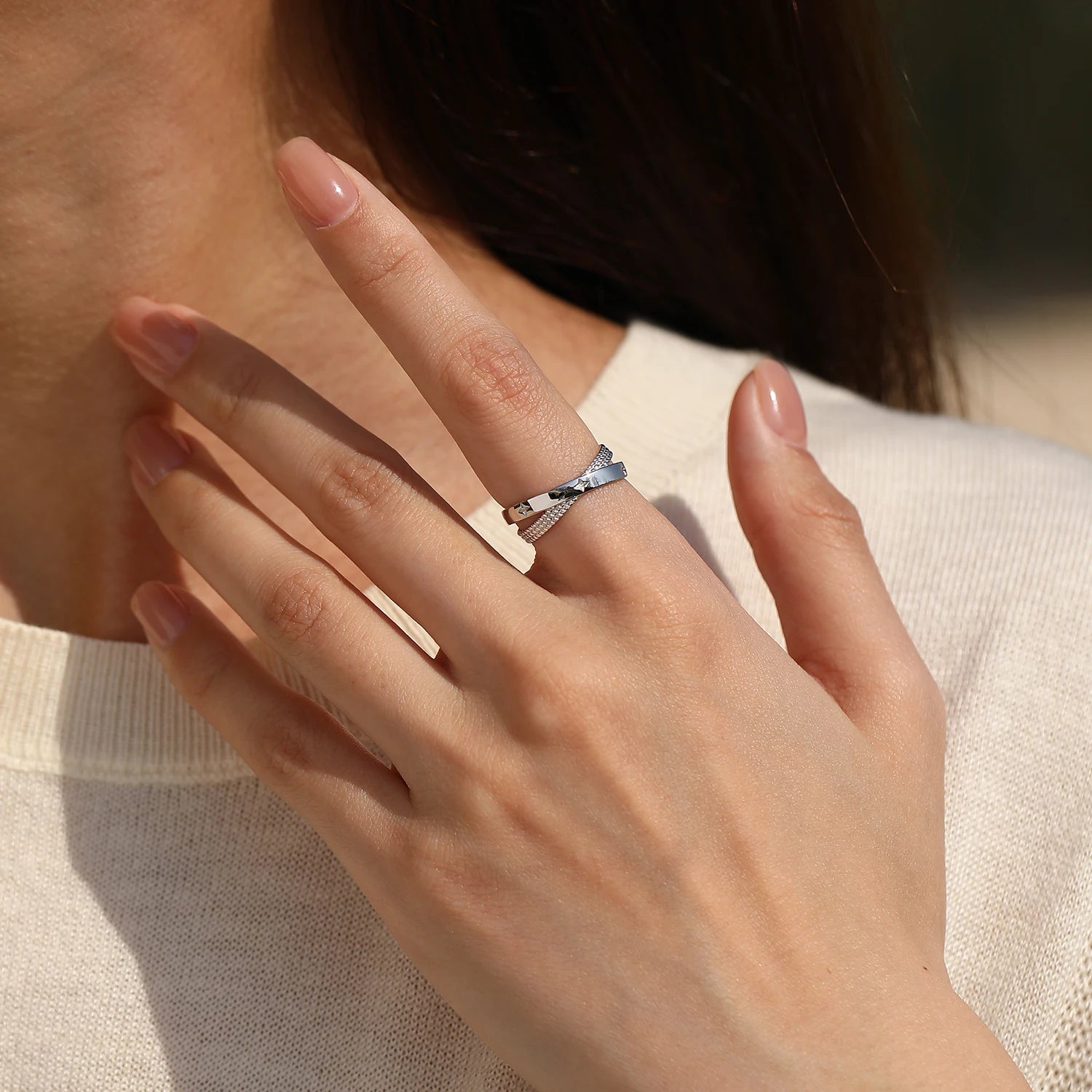 Bague « Constellation » — argent 925 et zirconium
