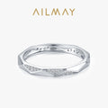 Bague « Ligne Claire » — argent 925 et zirconium