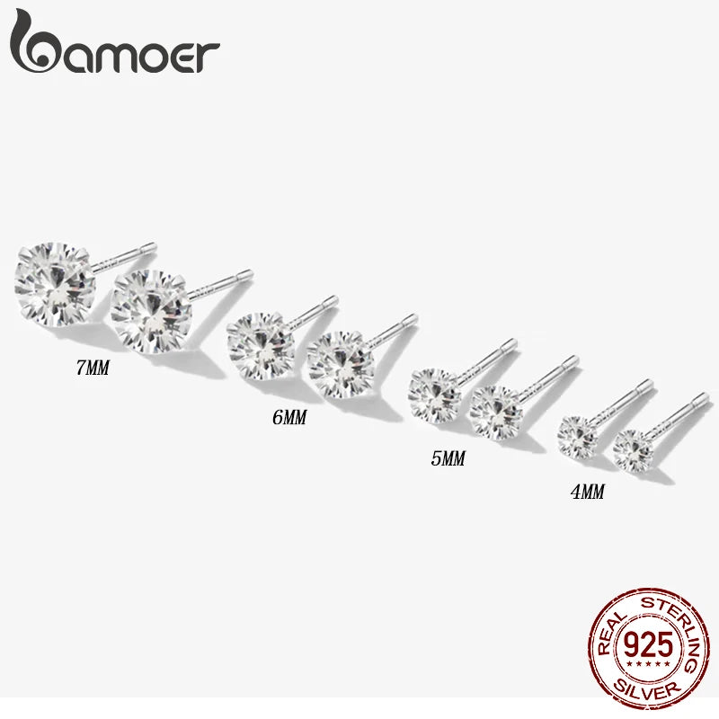 Puces « Point du Jour » — argent 925 et zirconium