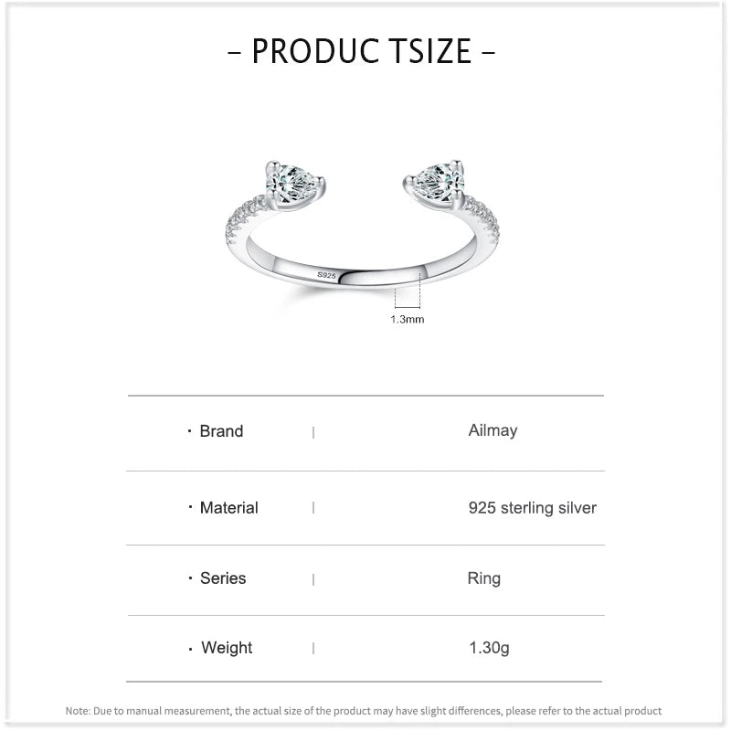 Bague « Goutte de Rosée » — argent 925 et zirconium