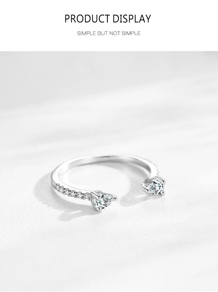 Bague « Goutte de Rosée » — argent 925 et zirconium