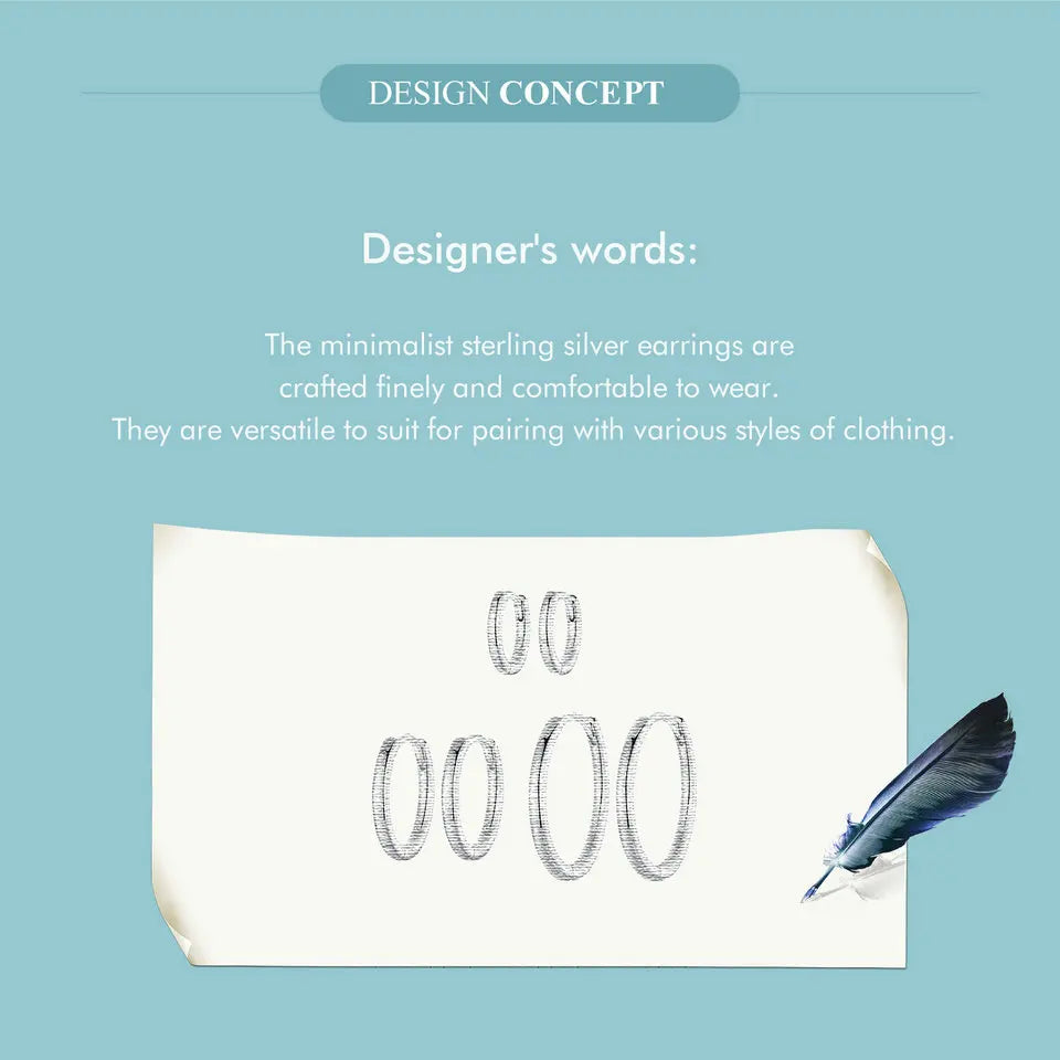 Créoles « Cercle du Jour » — argent 925