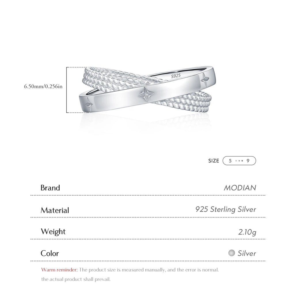 Bague « Constellation » — argent 925 et zirconium