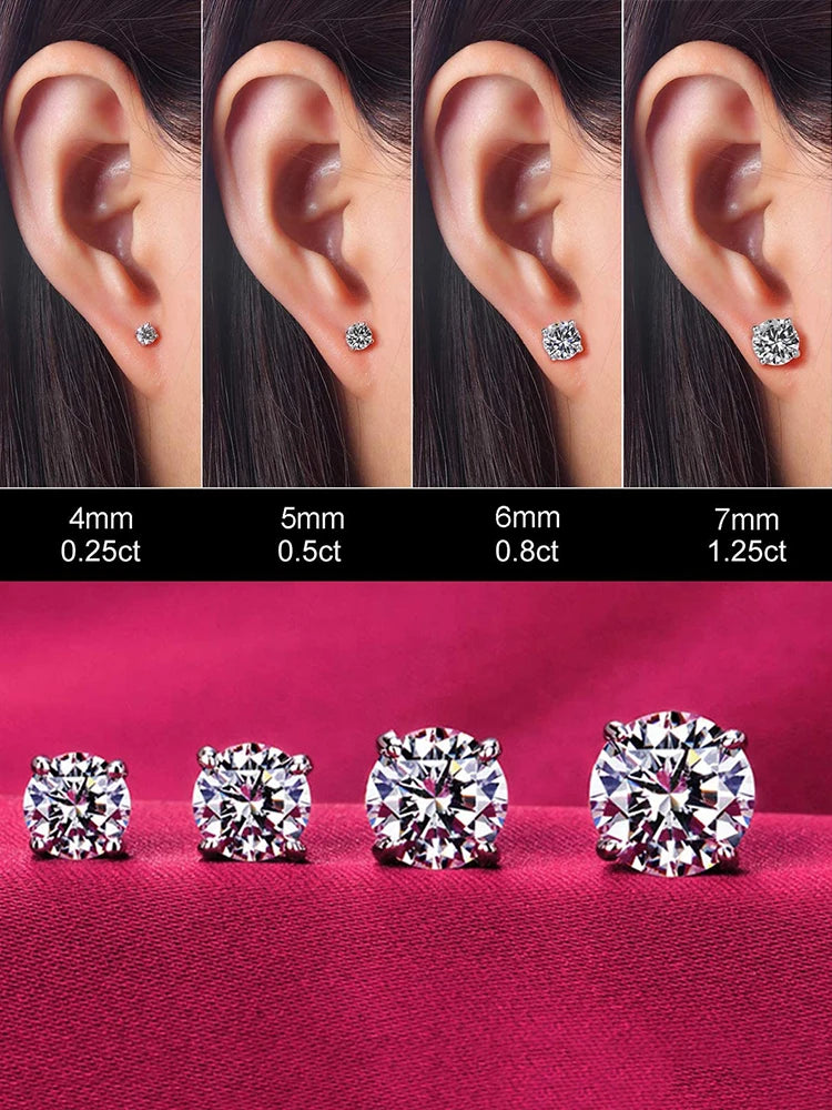 Puces « Point du Jour » — argent 925 et zirconium