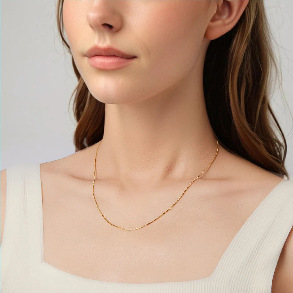 Collier « Trait Doré » — plaqué or sur argent 925