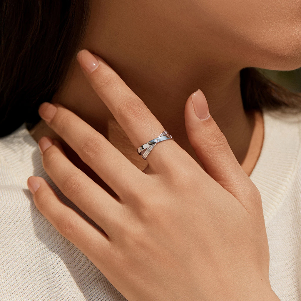 Bague « Constellation » — argent 925 et zirconium