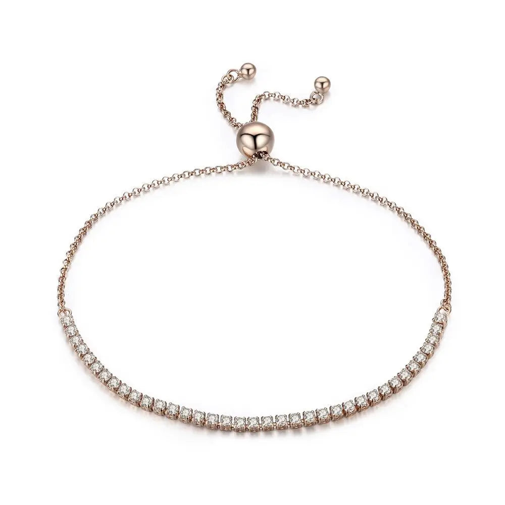 Bracelet « Rivière de Lumière » — plaqué or sur argent 925