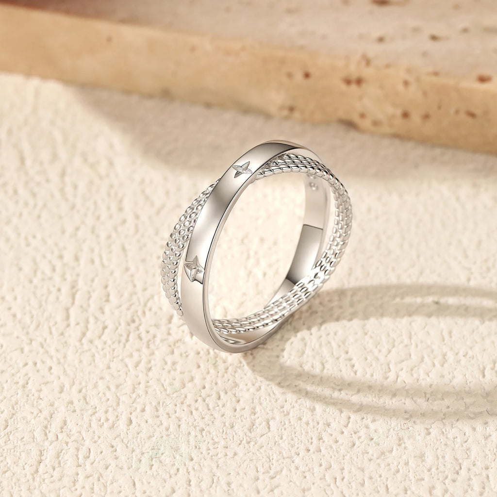 Bague « Constellation » — argent 925 et zirconium