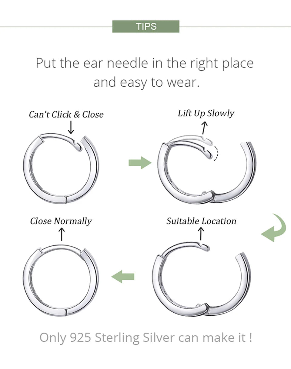 Créoles « Cercle du Jour » — argent 925