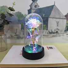 Charger l&#39;image dans la galerie, Artificial Rose Flowers Valentines Day Gift for Girlfriend Eternal Rose LED Light Foil Flower Wedding Decor Mother&#39;s Day Gifts - Luminori
