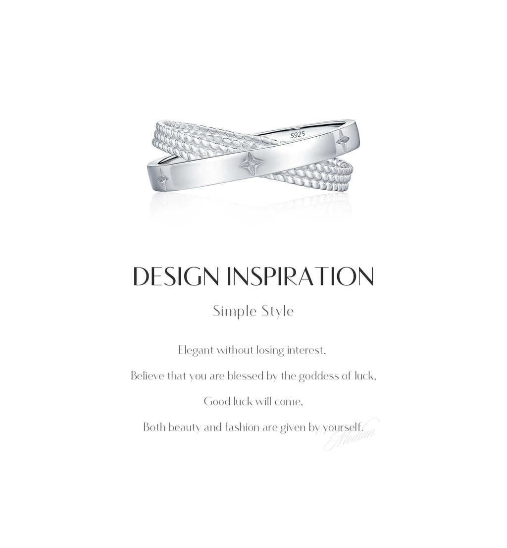 Bague « Constellation » — argent 925 et zirconium