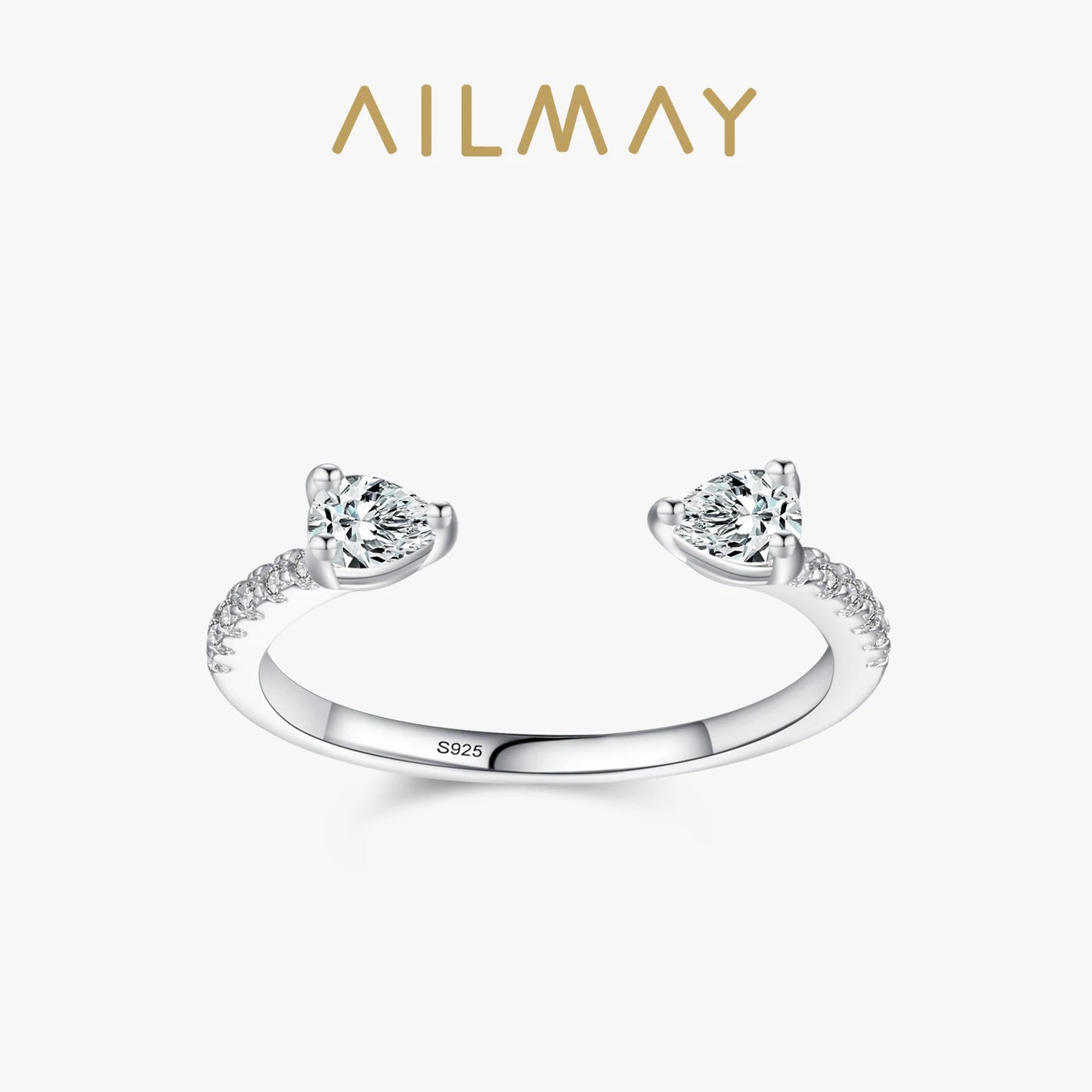 Bague « Goutte de Rosée » — argent 925 et zirconium