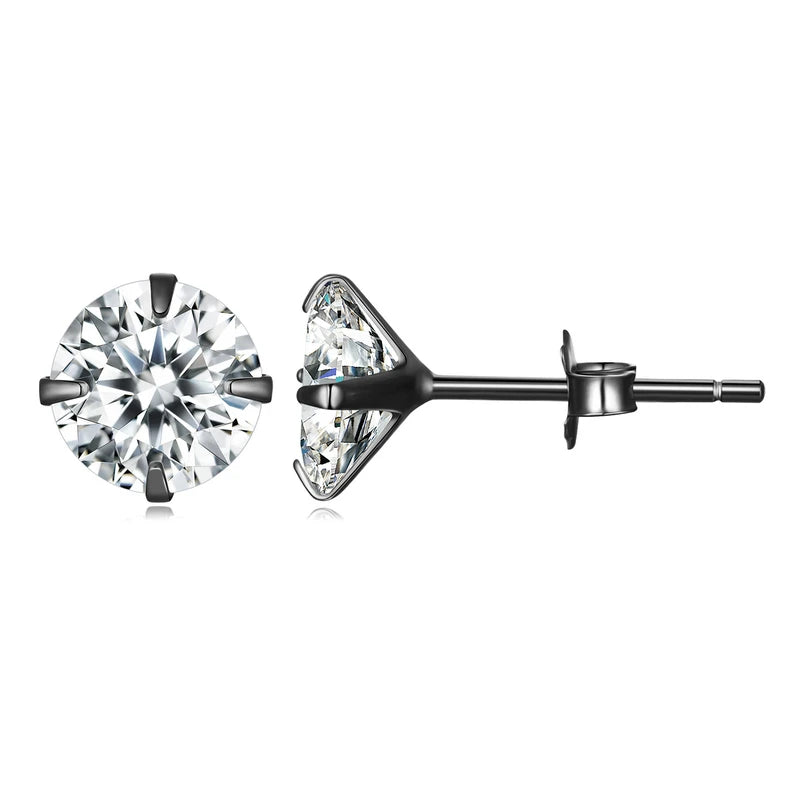 Puces « Point du Jour » — argent 925 et zirconium
