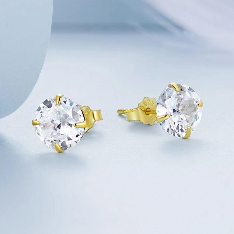 Puces « Point du Jour » — argent 925 et zirconium