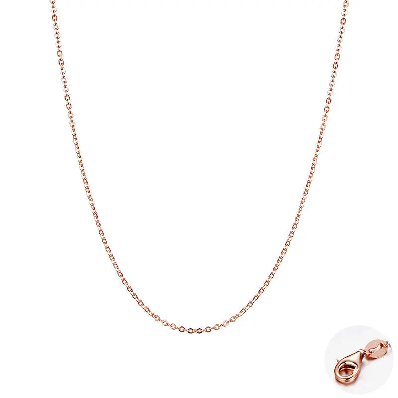 Collier « Lueur Rosée » — plaqué or rose sur argent 925