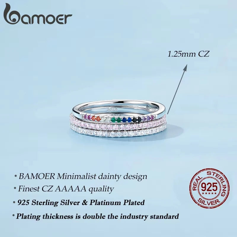Bague « Tour de Lumière » — argent 925 et zirconium
