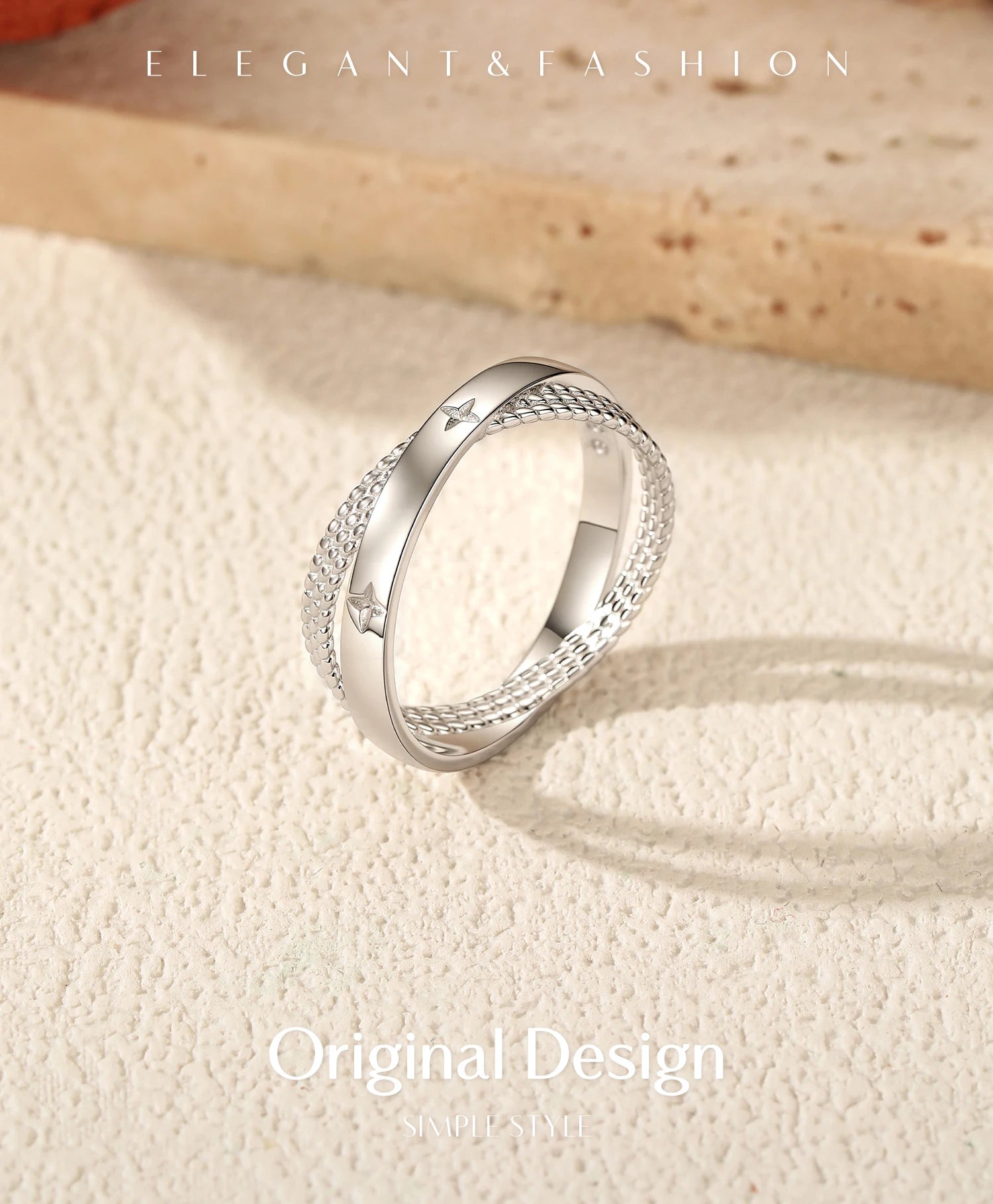 Bague « Constellation » — argent 925 et zirconium