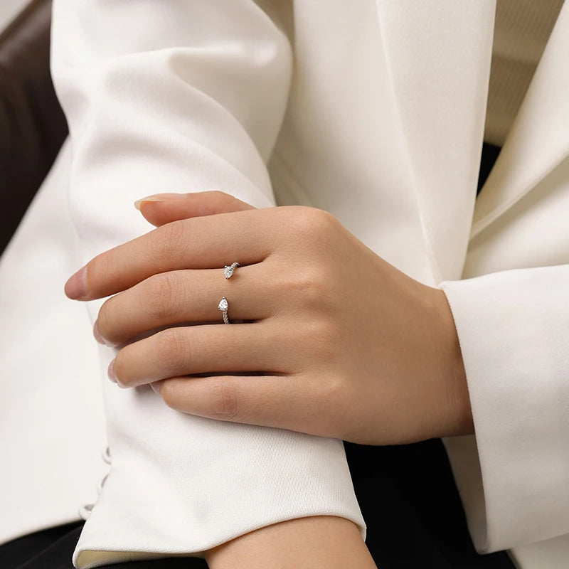 Bague « Goutte de Rosée » — argent 925 et zirconium