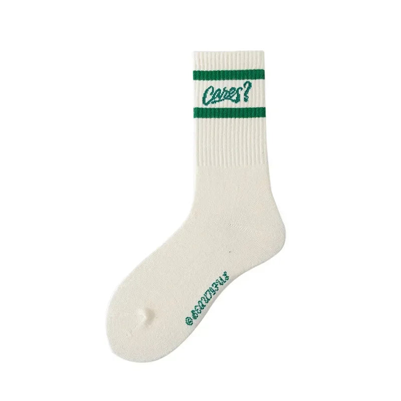 Chaussettes hautes femme coton bleues - Maintien parfait respirant quotidien - Luminori
