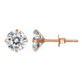 Puces « Point du Jour » — argent 925 et zirconium