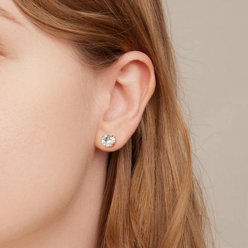 Puces « Point du Jour » — argent 925 et zirconium