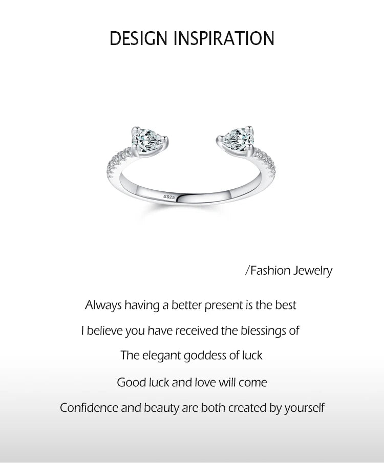 Bague « Goutte de Rosée » — argent 925 et zirconium