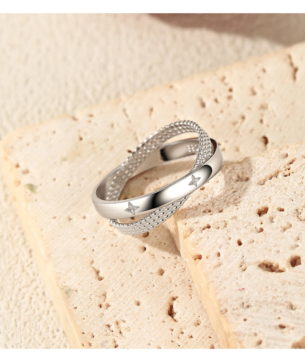 Bague « Constellation » — argent 925 et zirconium