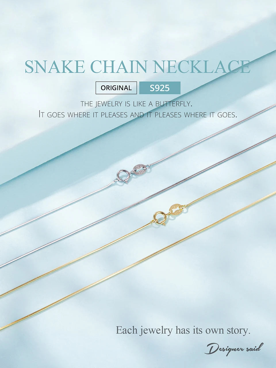 Collier « Fil de Lune » — plaqué or sur argent 925