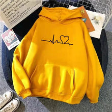 Charger l&#39;image dans la galerie, Sweat_couple_assorti_Ligne_de_Vie jaune
