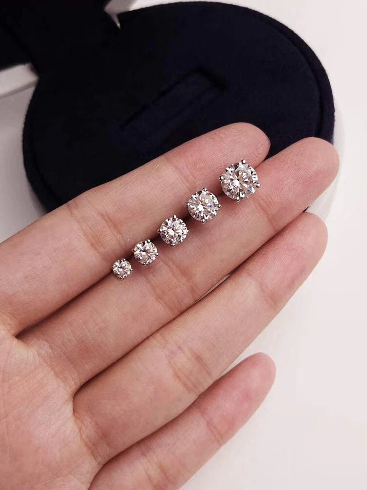 Puces « Point du Jour » — argent 925 et zirconium