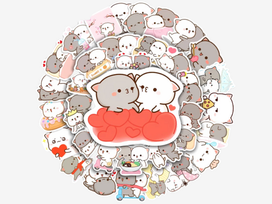 Autocollants chats PVC imperméables - Détails 4-6cm stickers bricolage - Luminori