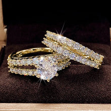 Charger l&#39;image dans la galerie, bague-femme-luxe-zirconium-tendance-2025-hypoallergenique
