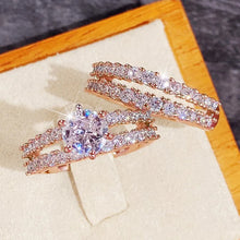 Charger l&#39;image dans la galerie, bague-femme-luxe-zirconium-tendance-2025-hypoallergenique
