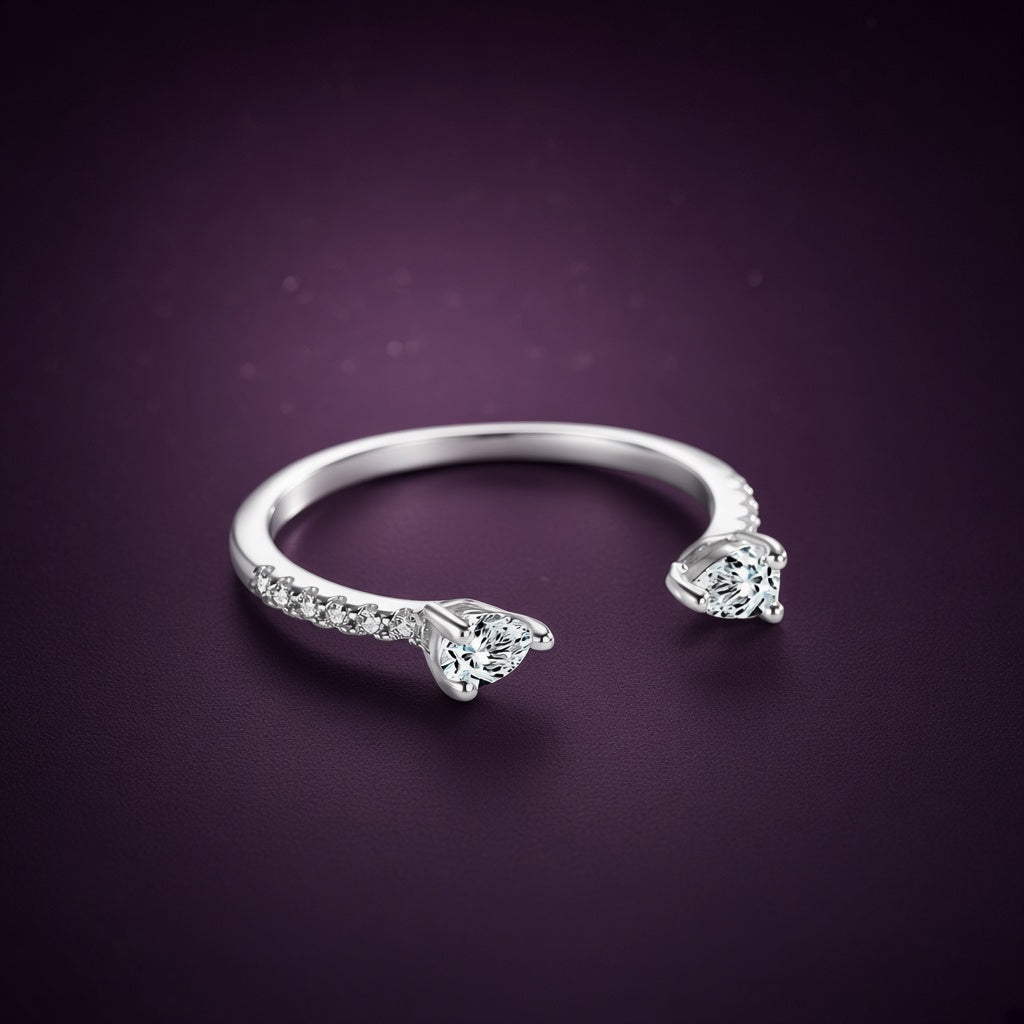 Bague Goutte de Rosée vue de profil